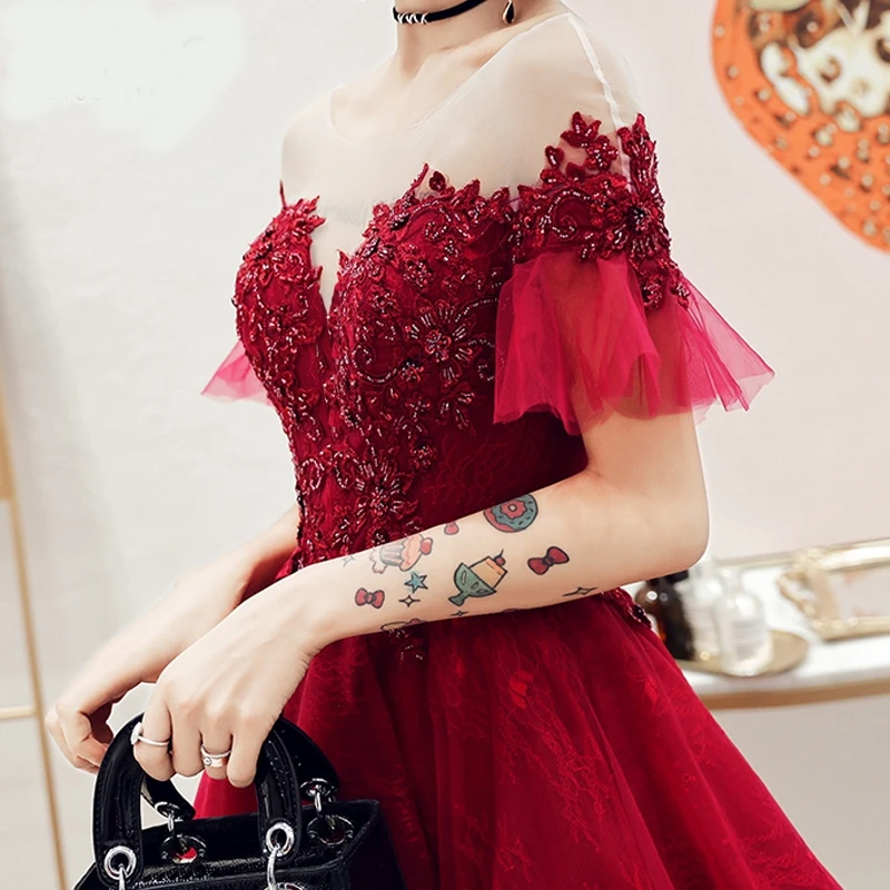 Платья подружки невесты для банкета Vestido бальные платья на шнуровке выпускного