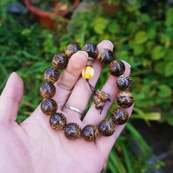 

Grade AAA Natural wood Beads Bamboo Beads Mala Beads Japa Mala Man Bracelet DIY Accessories 15 18 20 25mm