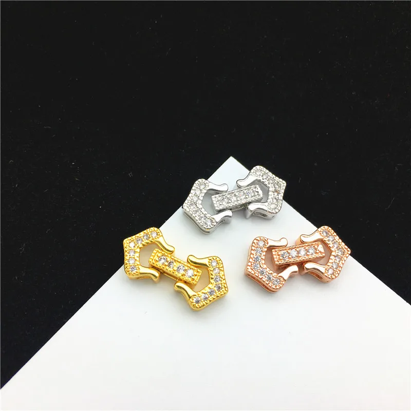 

New Fashion Jewelry Micro Pave Zircon Stars Shape Clasp Connector Sector For Bracelet&Necklace Diy Copper Jewelry Findings Gift