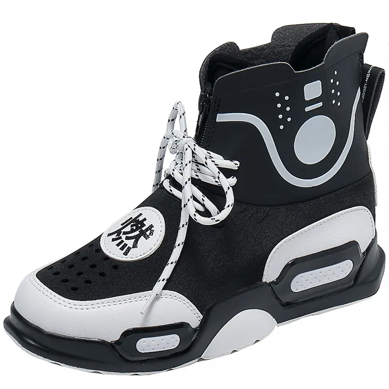 

Guochao Re-ignition Sports Shoes Women's Old Shoes Breathable Casual Running Shoes Hip-hop High Shoes Street Shooting