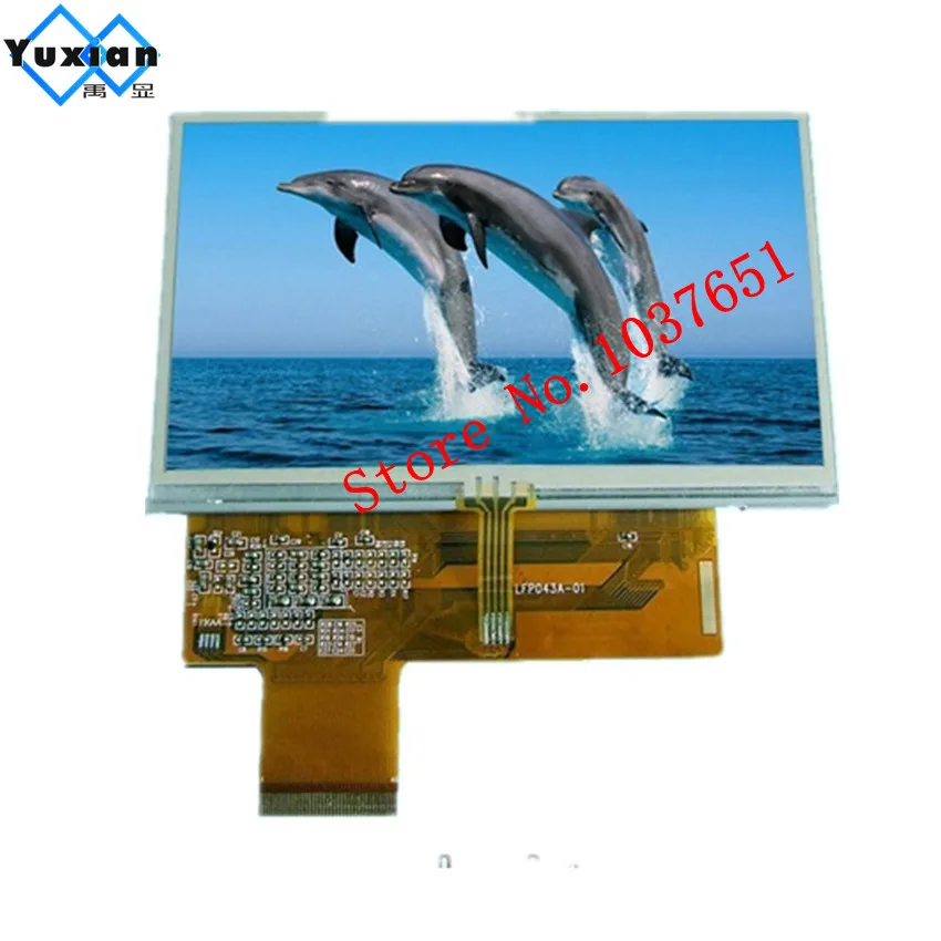 

yuxian 4.3 inch MP5 GPS TFT LCD Inside Display Screen panel 40pins TTL KD43G18-40NB-A1 KD43G18-40NB-A5 C430P T43P12 LT043A-03A