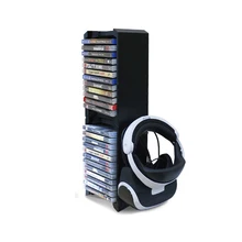 Двойной ультра-большой емкости игровой диск башня вертикальная подставка комплект совместимый для xbox ONE S/PS VR/PS4 Slim/PS4 PRO кронштейн держатель