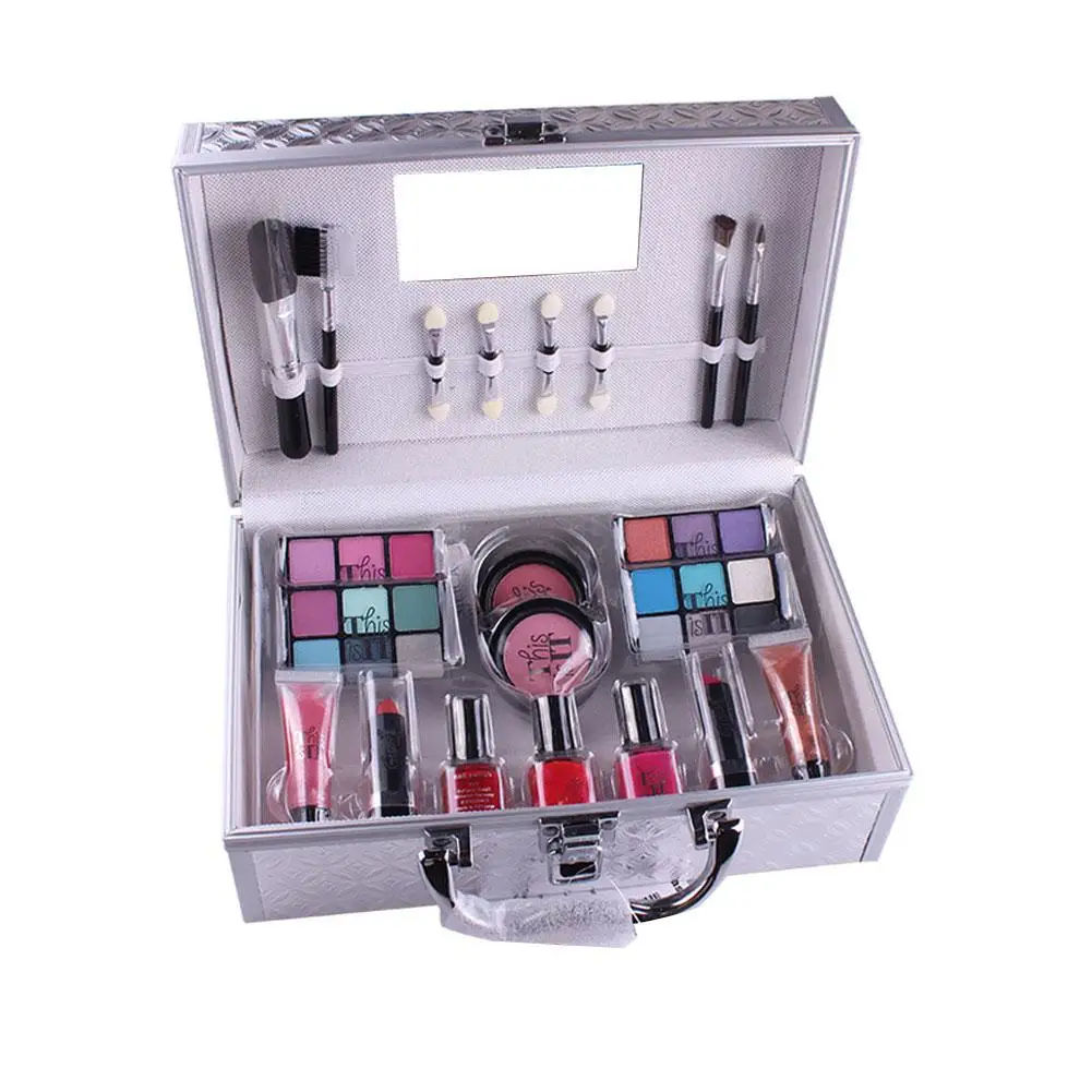 

1 Set of Multi-functional Eyeshadow Palette Cosmetic Brush Makeup Kit with Eyes Lips Face Cosmetic Tools Convenient to Use