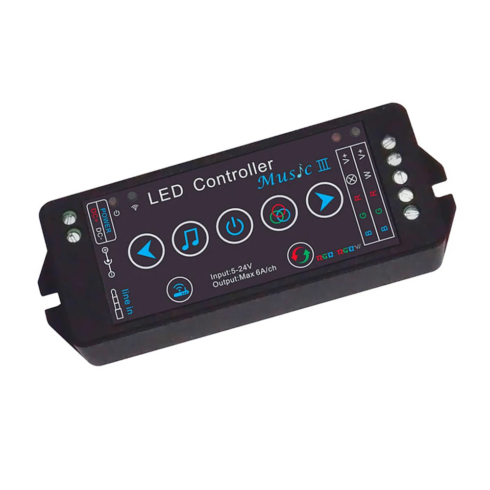2018 LED RGB Strip Music Controller DC5 24V Smartphone APP WIFI Control