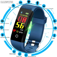 BANGWEI Smart Watch Men Heart Rate Blood Pressure Monitor Women Fitness Tracker Waterproof Sports Watch For Android IOS+Box