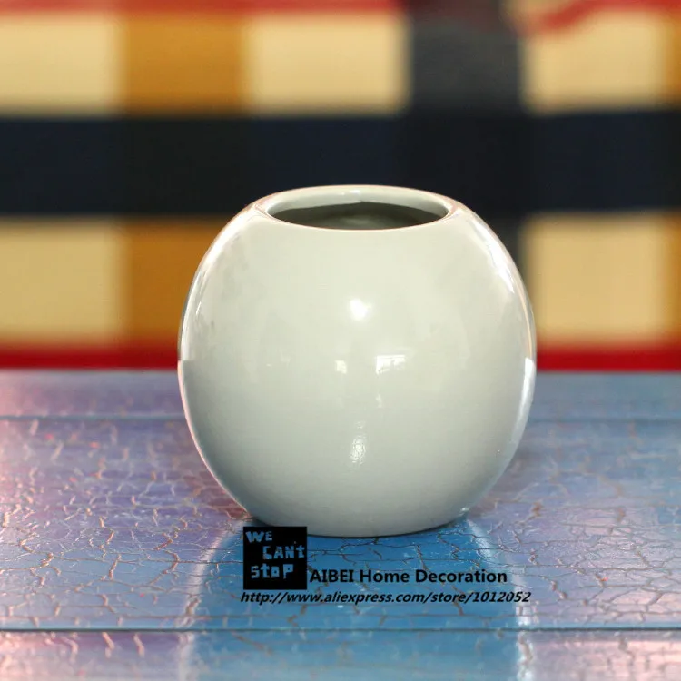 AIBEI-Европа абстрактный экспрессионизм керамическая ваза 1 шт. контрактные Садовые принадлежности стерео шары мини керамические цветочные горшки