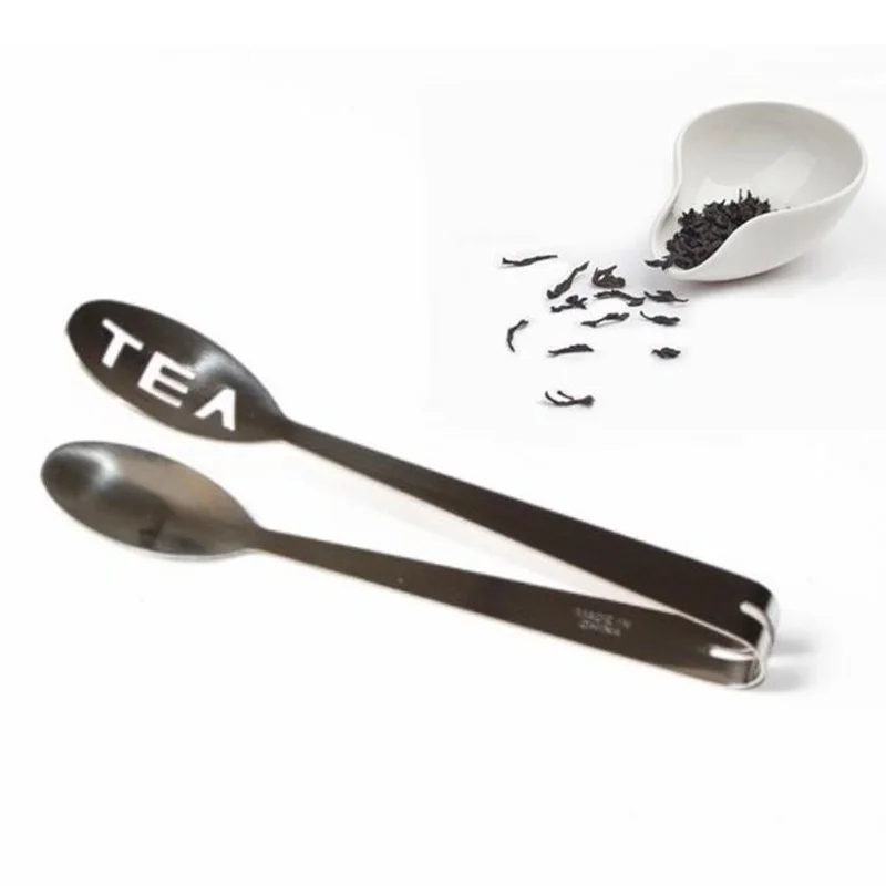 New Stainless Steel Tea Bag Tongs Tea Bag Fruit Squeezer Holder Ice