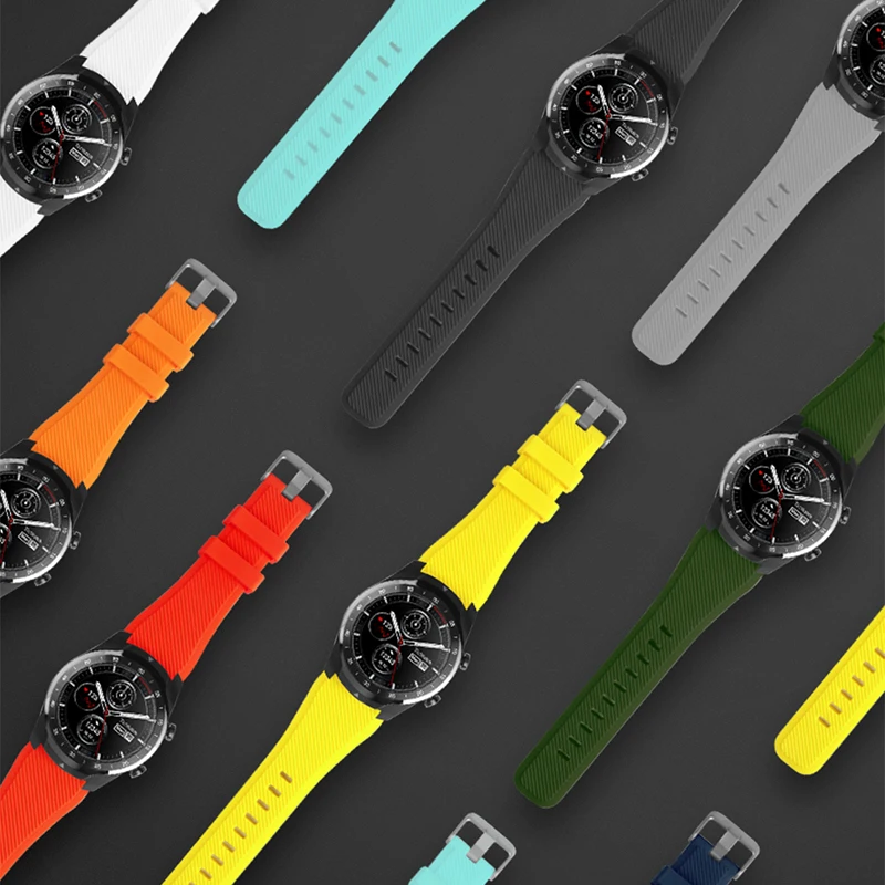 Силиконовый браслет SIKAI 22 мм для Ticwatch Pro моющийся ремешок для Ticwatch Pro samsung gear S3 huawei GT Magic Amazfit GTR 47 мм