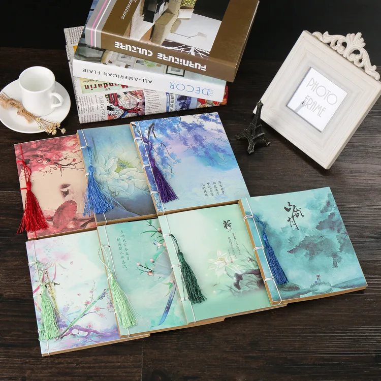 Chinese Tradtional Style Stitching Binding Notebook Paper Writing Journal Planner Composition Blank Book Chinese Tradtional Style Stitching Binding Notebook Paper Writing Journal Planner Composition Blank Book