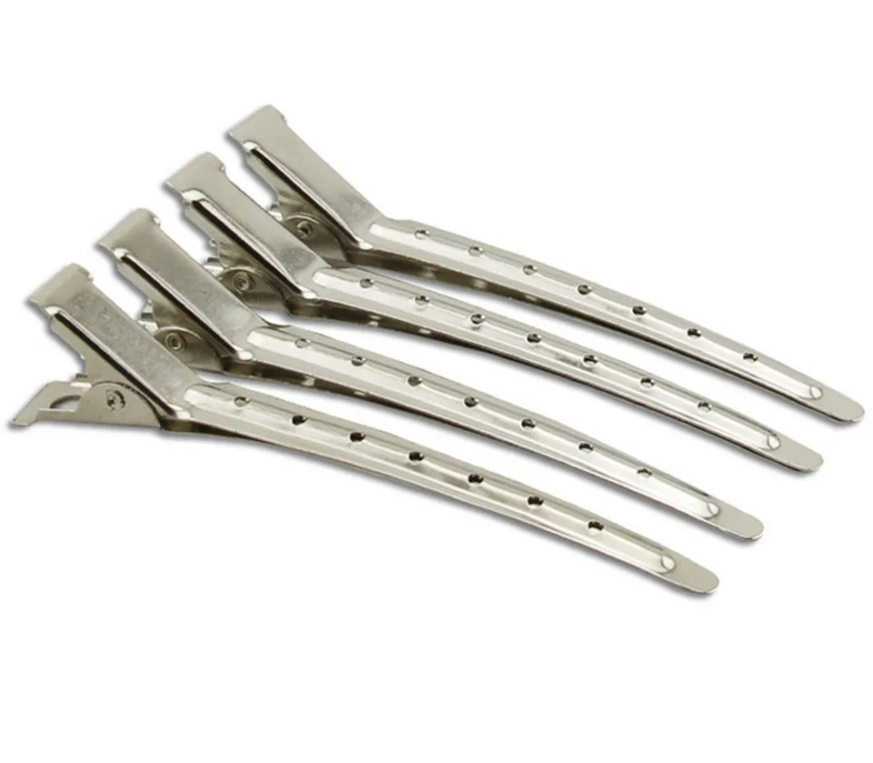 High Quality 6pcs Silver Color Barber Hair Styling Tools,Metal Hair