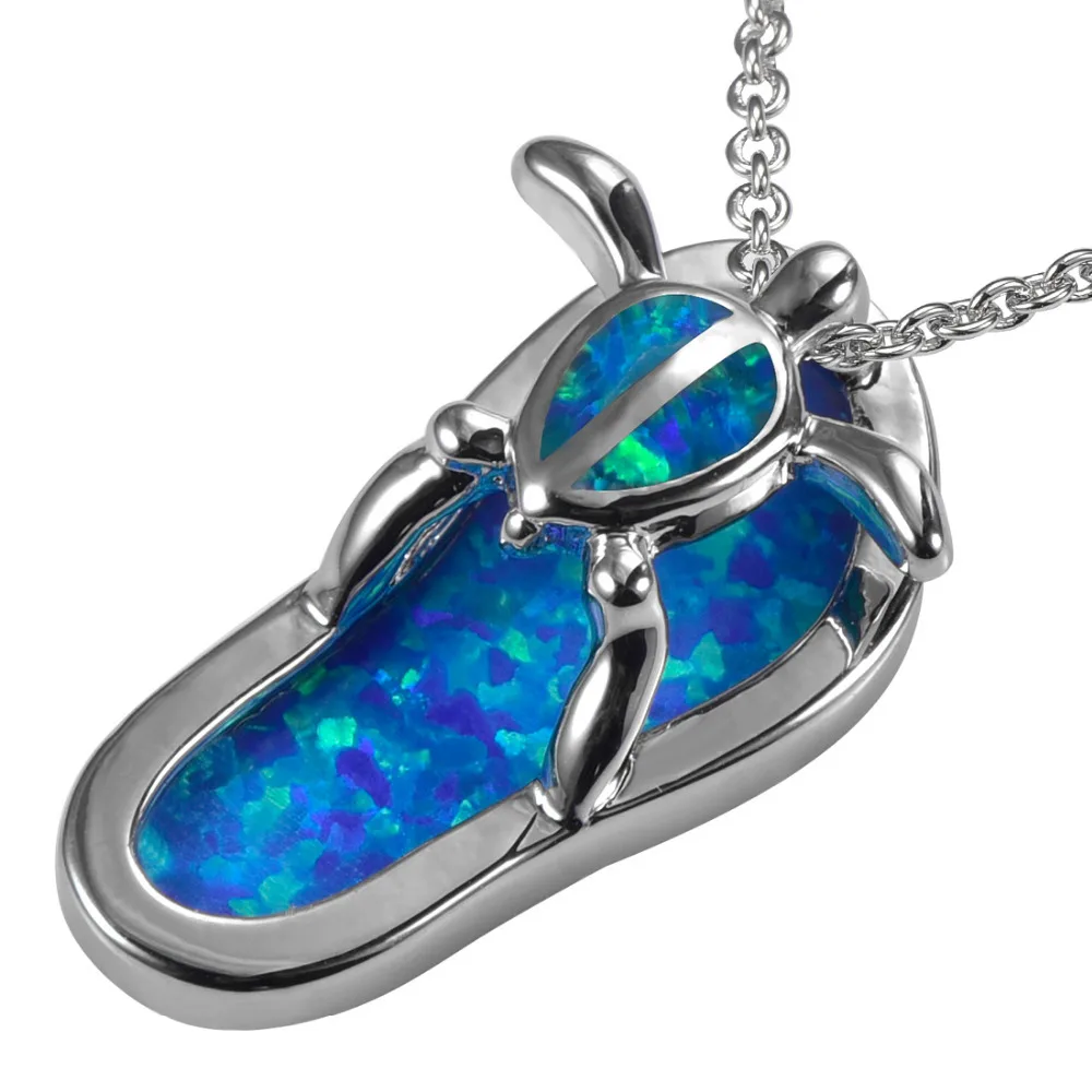 

Blue Fire Opal 925 Sterling Silver Pendant P249
