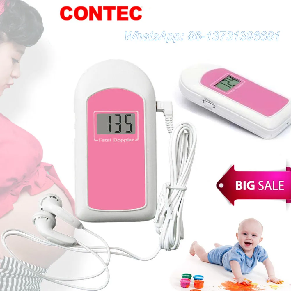 Карманный фетальный допплер, ЖК-монитор для пренатального сердца, детский монитор, Бесплатный гель США/Китайский склад BabySoundB