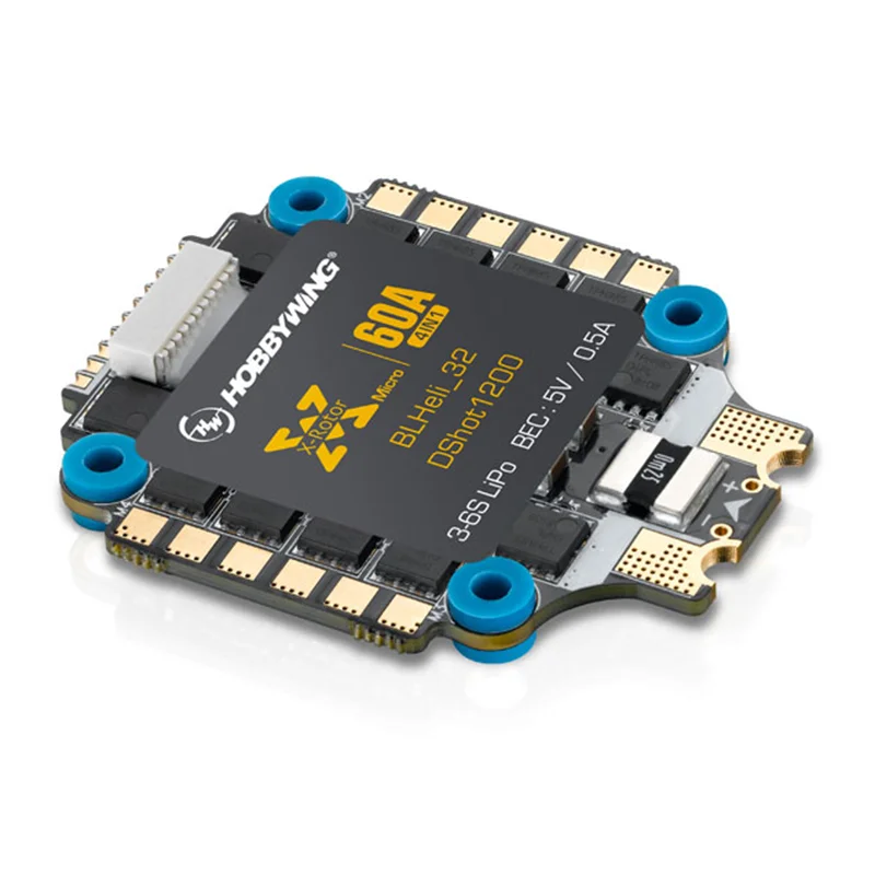 Контроллер полета Hobbywing XRotor Micro 60A / 40A 3 6S 4 в 1 ESC Blheli_32 DSHOT1200 FPV Бесщеточный w/XRotor F4 G3