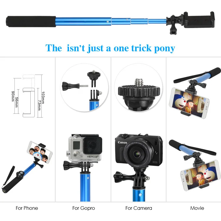 2015 new style products yunteng 188 camera tripod with clip holder