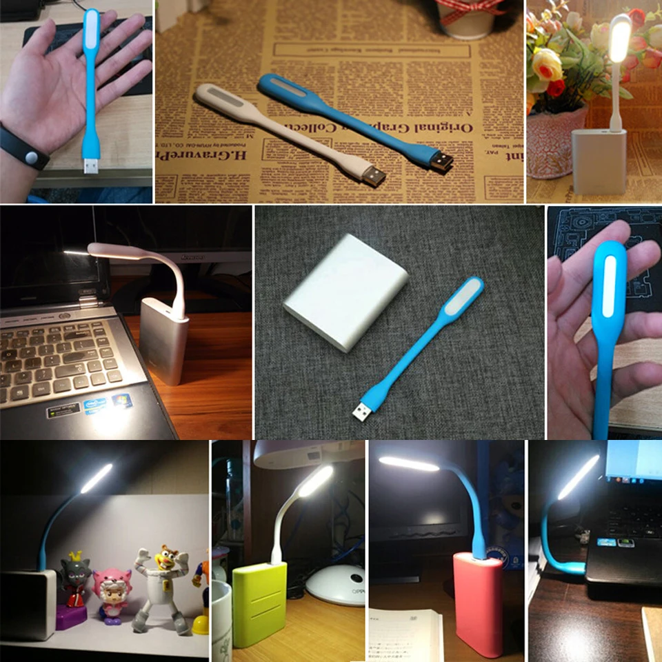 Складной супер яркий USB светодиодный светильник для книг, портативный светильник для чтения, 5 В, 1,2 Вт, настольная лампа для питания компьютера, ноутбука, ночной Светильник ing