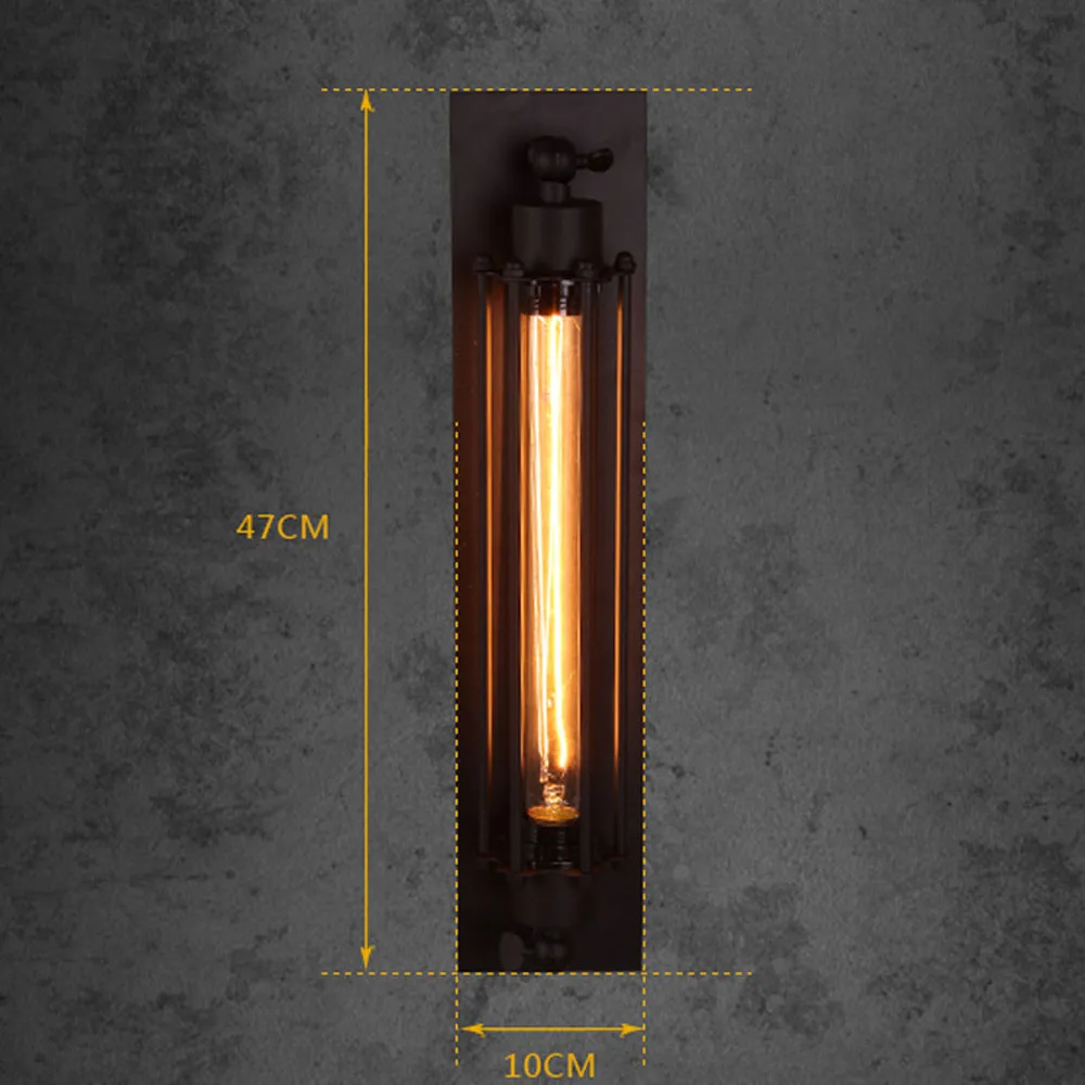 

loft UV/LED Vintage Edison E27 Industrial Vintage Wall Lamp Bra Iron Loft Lamps Bedroom Corridor Aisle Warehouse Restaurant Pub
