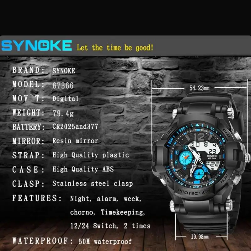 Роскошные Брендовые мужские спортивные цифровые светодиодные часы Военные многофункциональные ударостойкие наручные часы 5atm водонепроницаемые Relogio