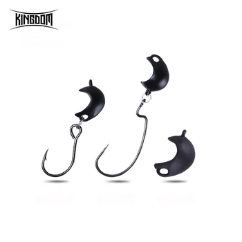 

Kingdom offset Hook fishing Jig Heads Soft Fishing Bait wobblers Fishing tackle swimbait bass jigs fishing jig walleye jigs