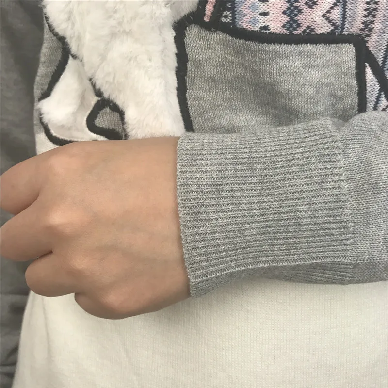 Funny Light Up Ugly Christmas Sweater for Women Kawaii Fuzzy Fluffy Poly Bear Patterned Xmas Pullover Jumper Oversized S-4XL 11