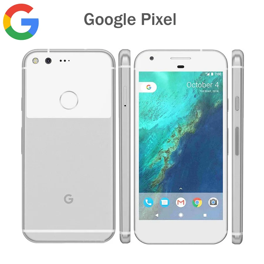 Абсолютно американский версия Google Pixel 4G LTE мобильный телефон 5,0 дюймов 4 Гб ОЗУ 128 Гб ПЗУ четырехъядерный Snapdragon 821 NFC Android-смартфон