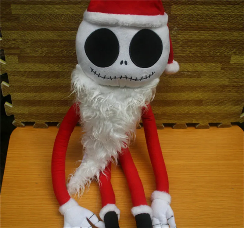 New The Nightmare Before Christmas Santa Clause Jack Skeleton Plush Toys Jack's Girl Friend Sally Pumpkin Halloween Stuffed Dolls Gift  (8)