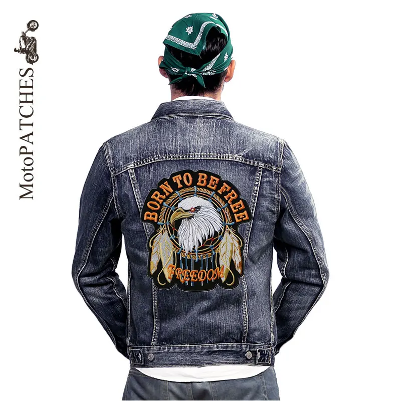 Biker MC Patches For Clothes Back Full Size Custom Embroidered Indian