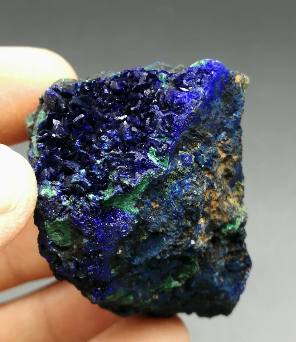 

66g Natural stone and crystal azurite / malachite symbiotic mineral crystal healing crystals Collection ornamental stone