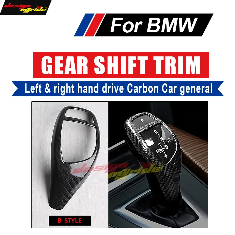 

For BMW E46 E90 E30 F35 E92 318i 320i 323i 325i Left & Right hand drive car genneral Gear Shift Knob Cover Car Interior B-Style