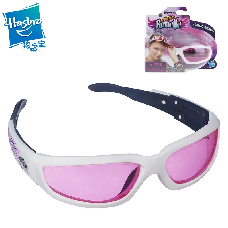 

Hasbro girl nerf soft bullet goggles safe play toys for girls outdoor goggles toys for children kids birthday gift active play