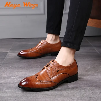 

Summer Breathable brogue fashion dress shoes office and daily casual men shoes