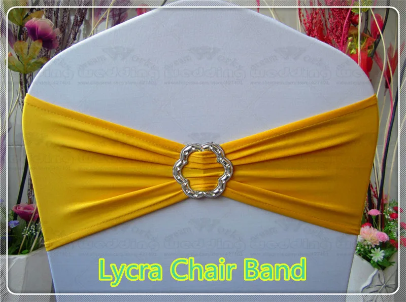 

1/2--With Rose Buckle-Spandex /Lycra Chair Band/Expand Bands/Chair cover sash/Tablecloth For Wedding Party Banquet Decorations