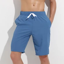 Dichski Лето мужские шорты для бега, спортивные, для бега, для фитнеса, быстросохнущие, Мужская для спортзала, короткие спортивные штаны, для тренировок с эластичной резинкой на талии