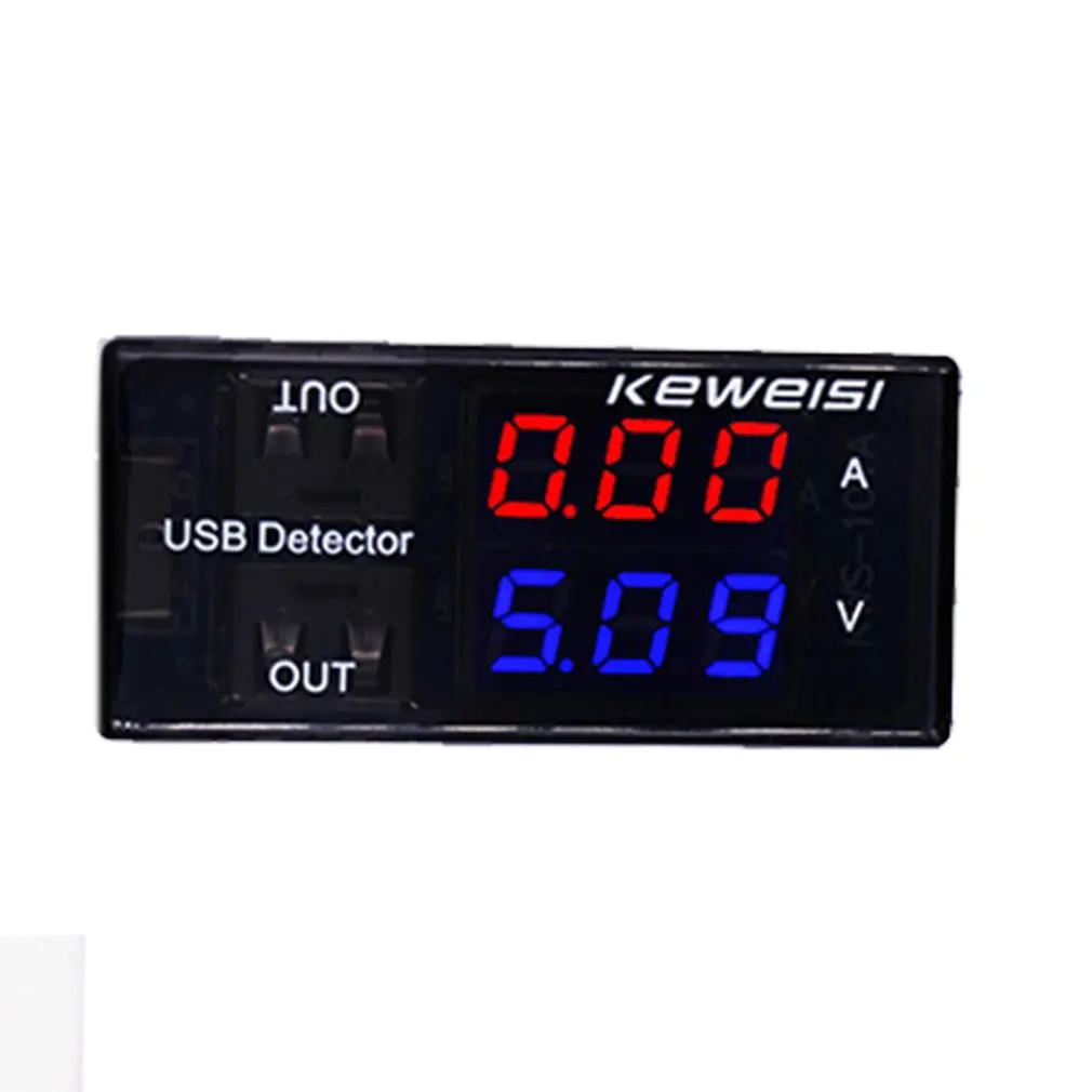 Digital USB Voltmeter Ammeter Double Display Current Voltage Meter Charging Detector Mobile Power Charger Tester Drop Shipping |
