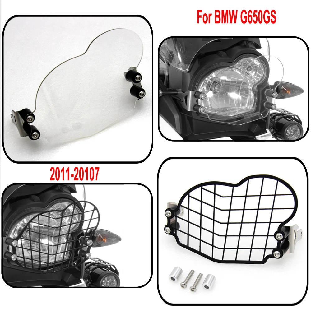 

Motorcycle Front Headlight Lens Cover Frame Light Protector For BMW G 650 GS G650GS G 650GS 2011 2012 2013 2014 2015 2016 2017