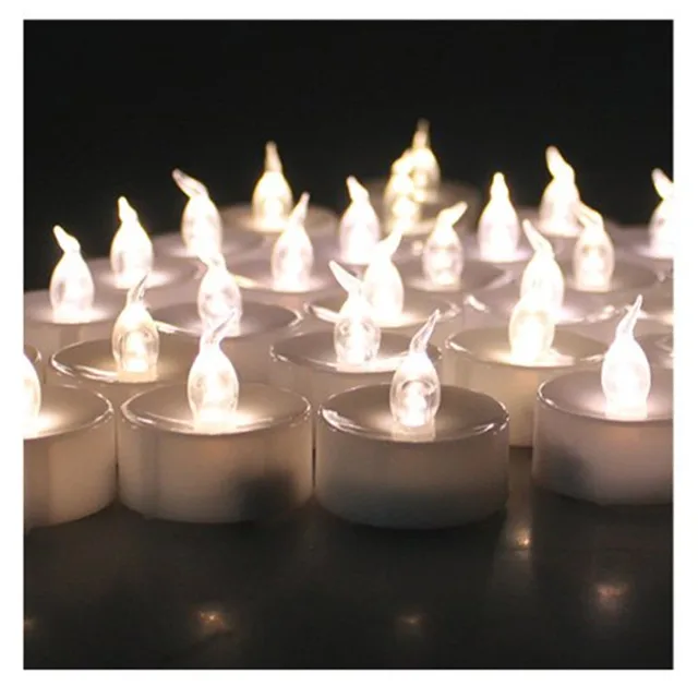 24pcs Small Plastic Wholesale Flameless Candle With Timer Electric