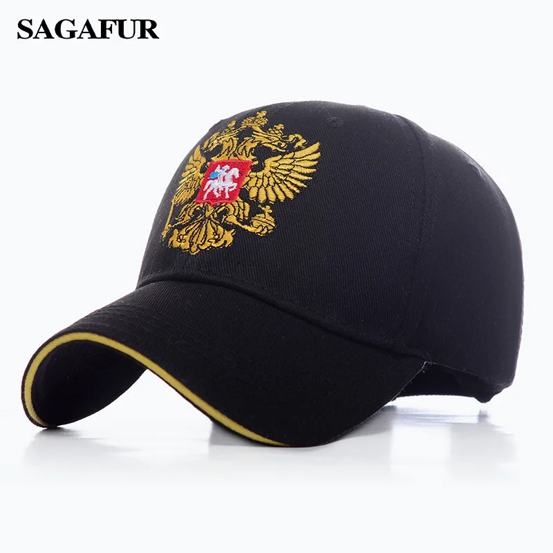 

men's cap baseball cap 100% Cotton Russia Badge Hat snapback Fashion Adjustable Caps dad hat Unisex fashion 2019 new
