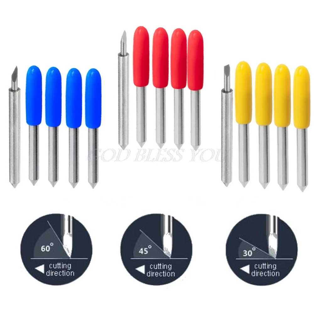 

5PCS 30 45 60 Degree Blades Cutting Plotter Fr Roland Vinyl Cutter Blade New