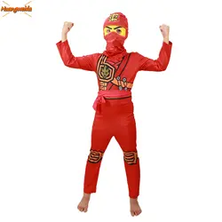 Ninjago/карнавальный костюм для детей, красные комплекты одежды, Детский костюм для детей, нарядвечерние праздничное платье, Костюмы