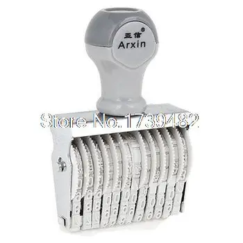 

Off White 12 Band Self Inking Rubber Stamps Numbering Machine