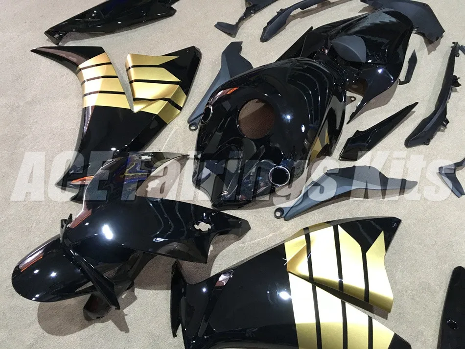 3 Подарки ABS Обтекатели Наборы Подходит для Honda CBR1000RR 2012 2013 CBR 1000RR для детей возрастом 12, 13, 14, 15, 16 Обтекатели Наборы черного и золотого цвета