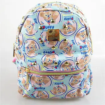 

Cute Cartoon Duffy Bear Backpack small shoulder bag children Schoolbag travel Bags For Girls Kids Birthday Gifts