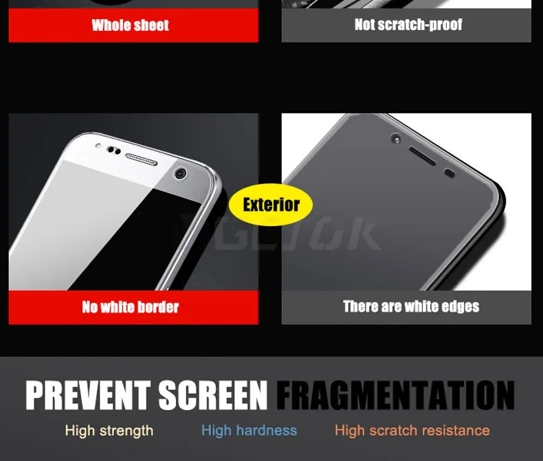 9H 3D полное покрытие Защитное стекло для samsung galaxy J3 J5 J7 закаленное стекло для samsung galaxy S6 S7 защита экрана