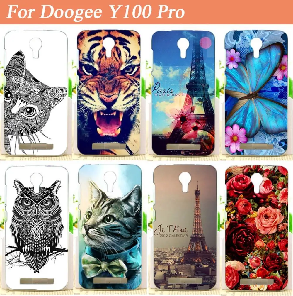 Новое поступление мягкая задняя крышка из ТПУ с 3d рисунком Для Doogee Y100 Pro чехол