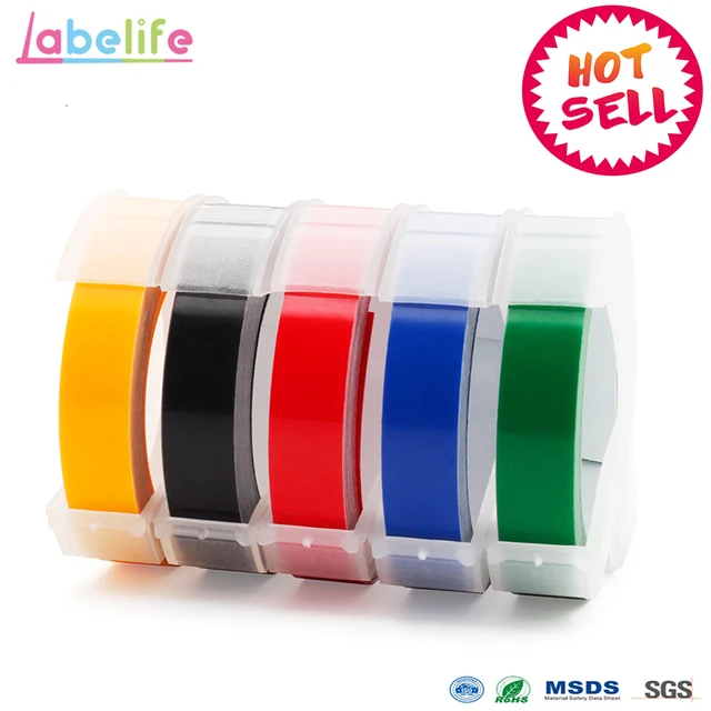 Best Offers Labelife 5pcs 9mm *3m Dymo 3D Plastic Mixed Color Embossing Tapes for Embossing Label Makers DYMO 1011 1610 1595 15447 12965 Best Offers Labelife 5pcs 9mm *3m Dymo 3D Plastic Mixed Color Embossing Tapes for Embossing Label Makers DYMO 1011 1610 1595 15447 12965