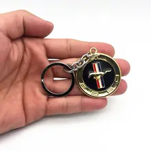 100 мм x 40 мм Новинка 3D металлическая эмблема брелок для ключей со значком брелок для ключей кольцо для Mustang GT 500 Cobra Shelby автомобильный Стайлинг