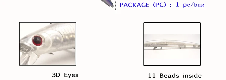 Artificial 3pcs 17.5cm 31.5g Lure 0-1M Wobbler Fish Japan Sea Water Trout Hard Plastic Minnow Fishing Bait Fly Carp Fishing Lure (5)