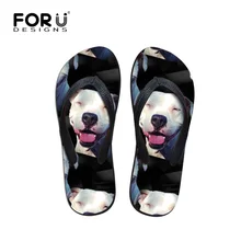 Doginthehole спортивные сандалии пляжная обувь мужские бултерьерки с принтом мужские вьетнамки Спортивные Тапочки уличные сандалии обувь на плоской подошве