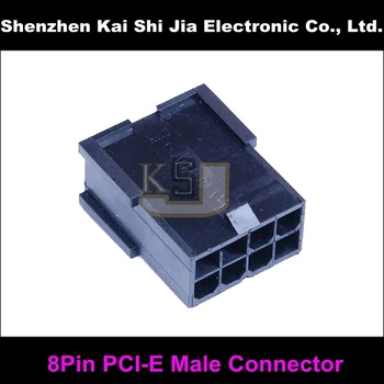

50pcs/Lot 8 Pin Male PCI-E GPU Power Connector Socket Black- PSU Modding Modder