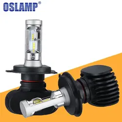 Oslamp S1 H4 H13 Hi lo луч автомобилей светодиодный лампы H7 H11 9005 9006 50 W 8000LM 6500 K CSP светодиодная фара светодиодный свет лампы автомобилей