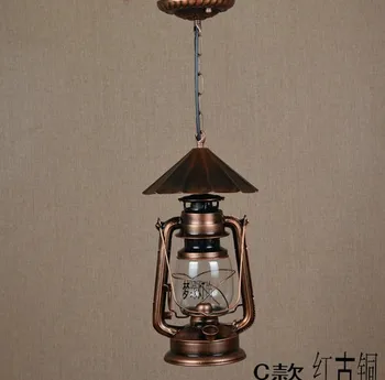 

Kerosene lantern restaurant Continental Iron chandelier living room restaurant study bedroom lamp creative modern garden